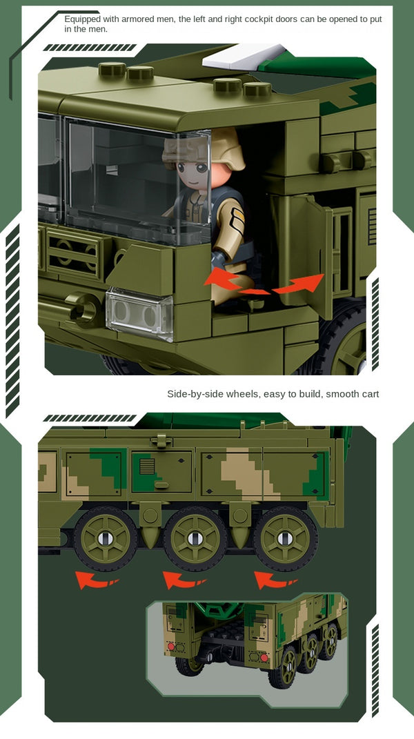 Sluban - Army DF-17S Missile Vehicle 1/55
