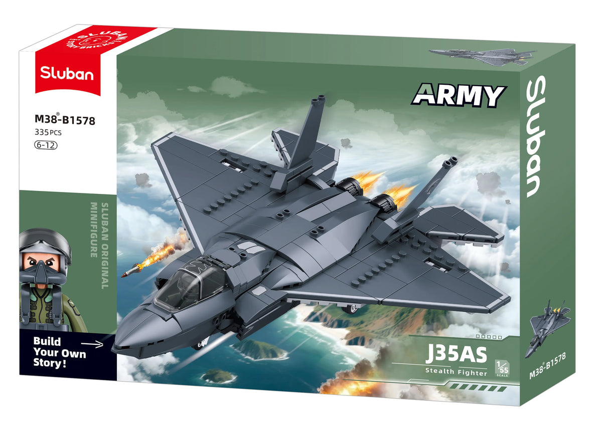 Sluban - Army J35 Fighter Jet 1/55