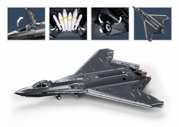 Sluban - Modelbricks J-50S Fighter Jet 879 Pcs
