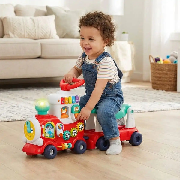 Hola - 4-In-1 Push Walker & Ride-On Learning Train