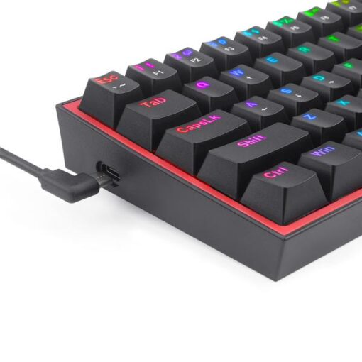 Redragon Fizz Pro K616 RGB Black - Bluetooth 2.4G Wired Keyboard