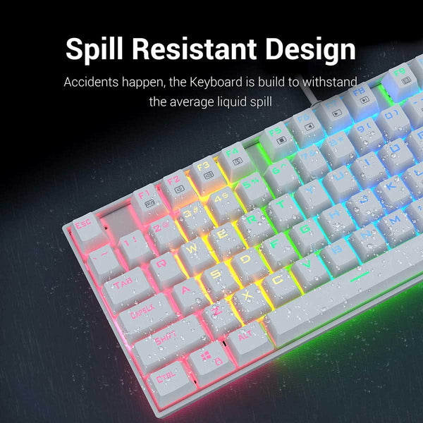 Redragon KUMARA Mechanical Gaming Keyboard White-Red switch