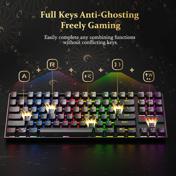 Redragon KUMARA Wired Mechanical Keyboard - Black