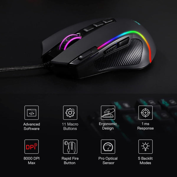 Redragon Predator Wired Gaming Mouse