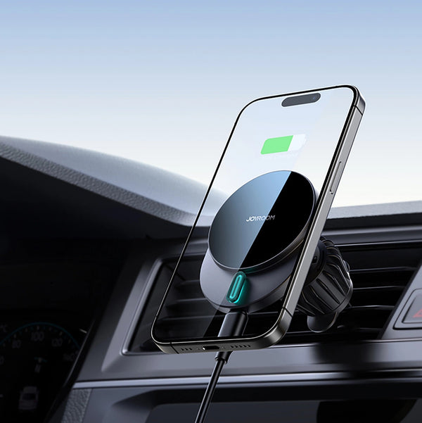 Joyroom - Magnetic Wireless Car Charger Holder - Black