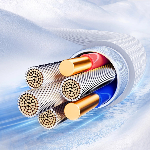 Joyroom - Crystal-Clear Series 3A Fast Charging Data Cable (USB-A to Type-C) 1.2m - White