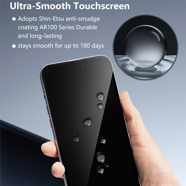 Joyroom - Tempered Glass Screen Protector for iPhone 17 Air, 2.5D Full Screen Coverage with Privacy and Dustproof Design