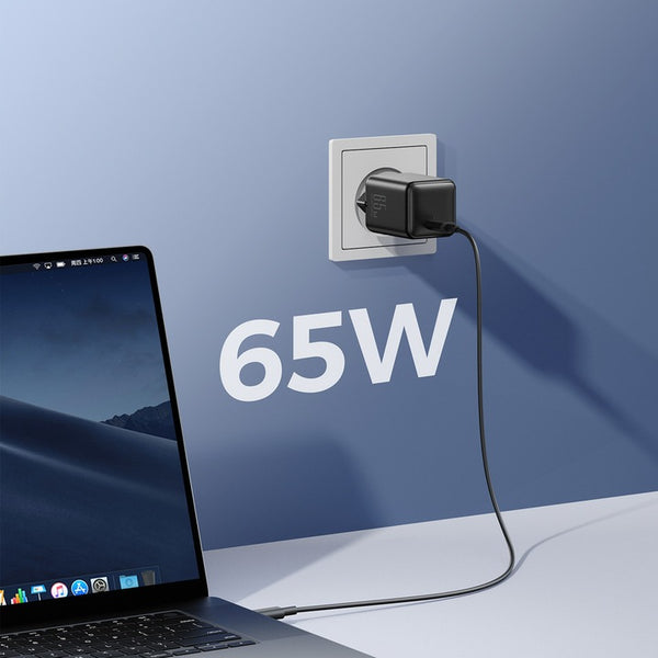 Joyroom JR-TCG18 PD charger, 1x USB-C, 65W - Black