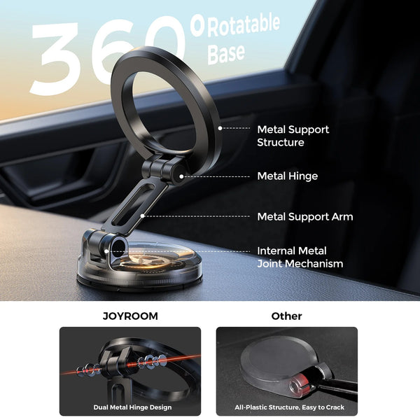 Joyroom - Magnetic Car Phone Holder - Black