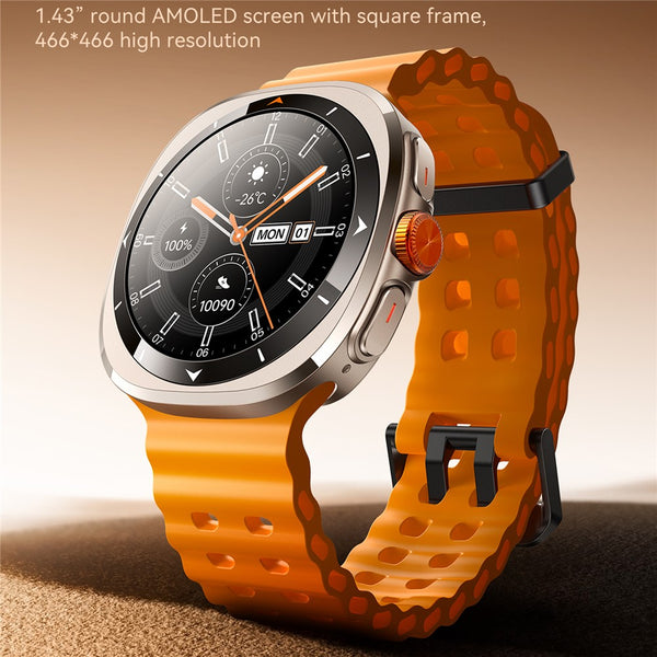 Joyroom Amoled Venture Series Jr-Fv2 Smart Watch - Sunset Orange& Glight Grey