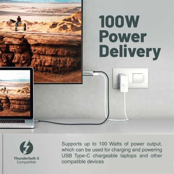 Promate Hdmi-Pd100, Usb-C To Hdmi