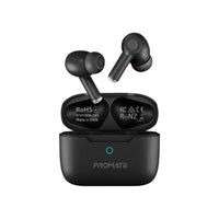 Promate Propods High-Definition ANC TWS Earphones with Intellitouch - Black