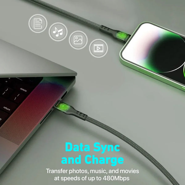 Promate Transline-Ci . Black, Usb-C Cable