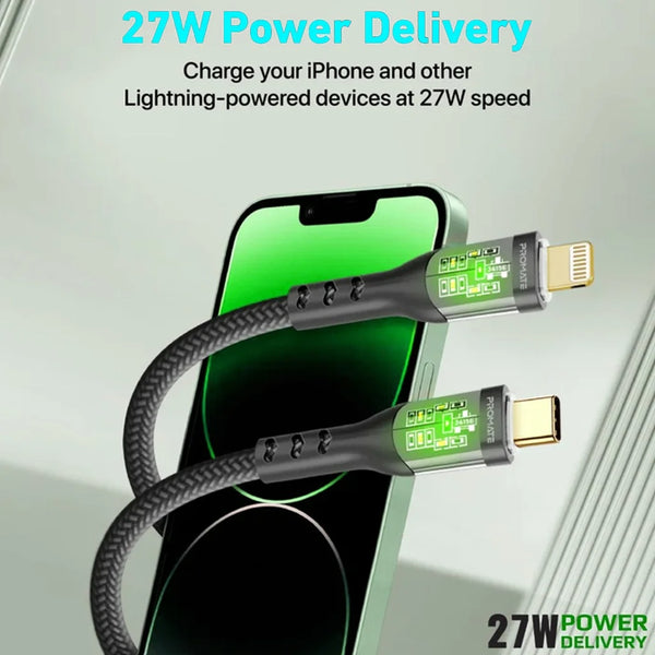 Promate Transline-Ci . Black, Usb-C Cable
