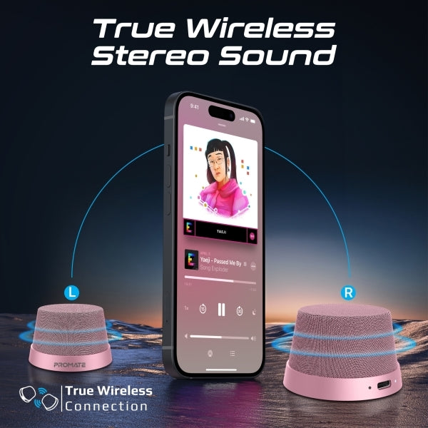 Promate Punch.Black, Bluetooth Speaker