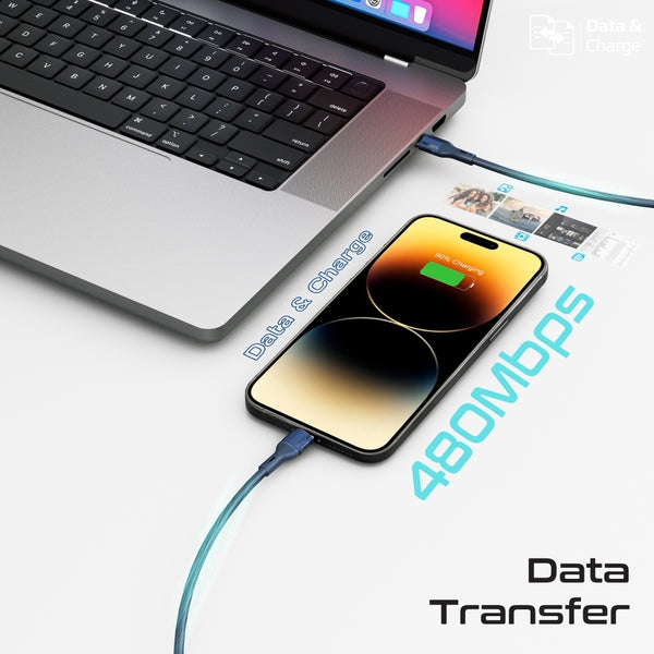 Promate Tough-Built 27W Power Delivery Usb-C To Lightning Cable