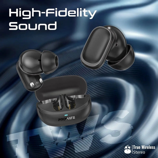 Promate Lush-Pro High-Definition TWS Earbuds Intellitouch - Black