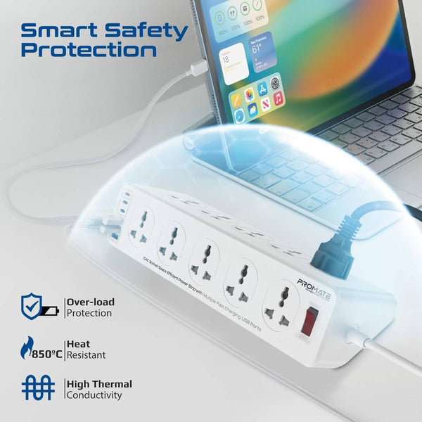 Promate Powermatrix2-5M.Uk, Power Strip