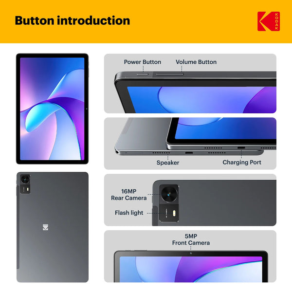 Kodak - تابلت K11 – تابلت أندرويد FHD مقاس 11 بوصة سعة 128 جيجابايت