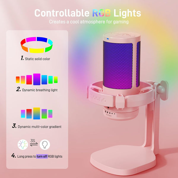 Maono - Maonocaster Gaming Microphone - Pink