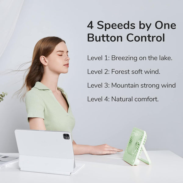 Portable Fan Table Fan Life1 - Green