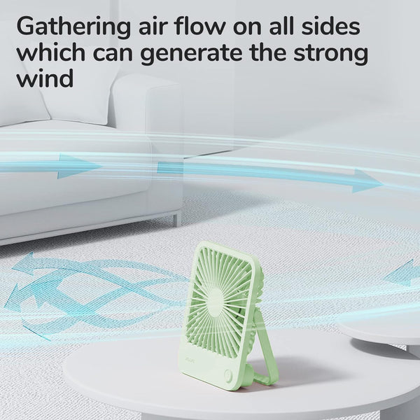 Portable Fan Table Fan Life1 - Green