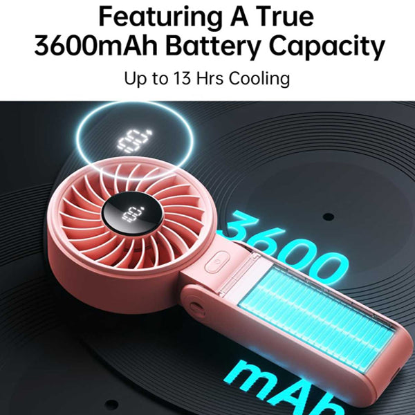 Portable Fan Handheld Fan Life7(3600Mah) - Pink