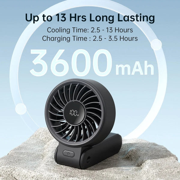 Portable Fan Jisu Life Handheld Fan Life7 (3600Mah) - Black