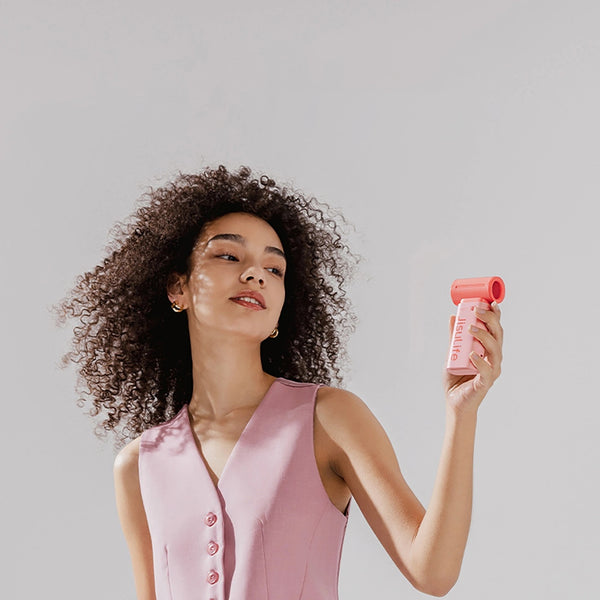 Portable Fan Handheld Fan Life9 (3600Mah) - Pink