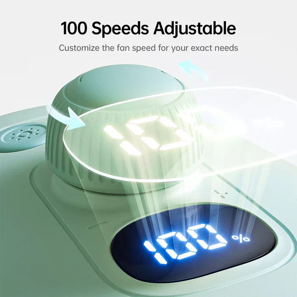 Portable Fan Jisu Life Stroller Fan Life2 (4000Mah) - Green