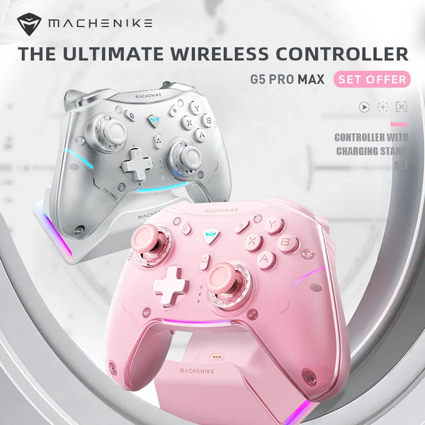 Machenike G5Pro Max 1000Hz Wireless Gaming Controller - White