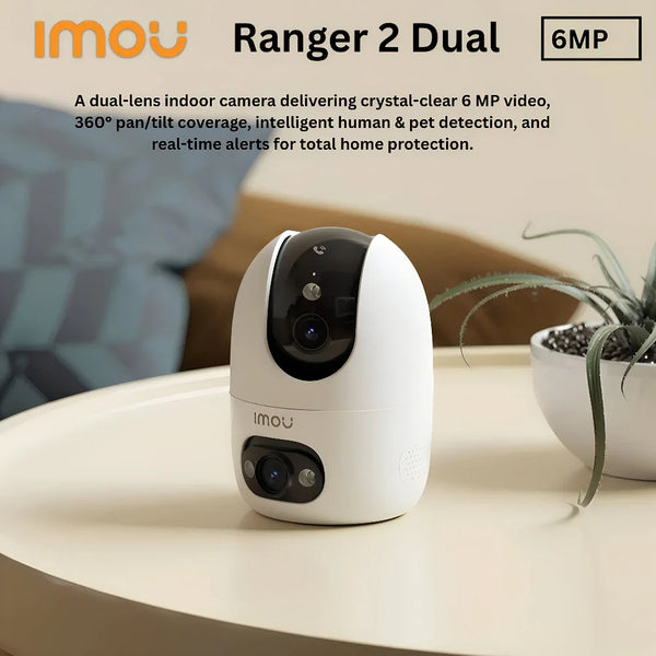 Imou Ranger Dual-Lens Indoor Wi-Fi Camera Ranger Dual Pro| 10MP Ultra HD | 360° Pan & Tilt