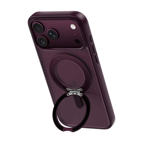 Wiwu - Armor AreoShield Anti-Drop MagSafe Ultra Cover iPhone 18 Pro Max /17 Pro Max - Dark Cherry