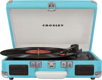 Crosley Cruiser Deluxe - Portable Vinyl Record Player - Turquoise