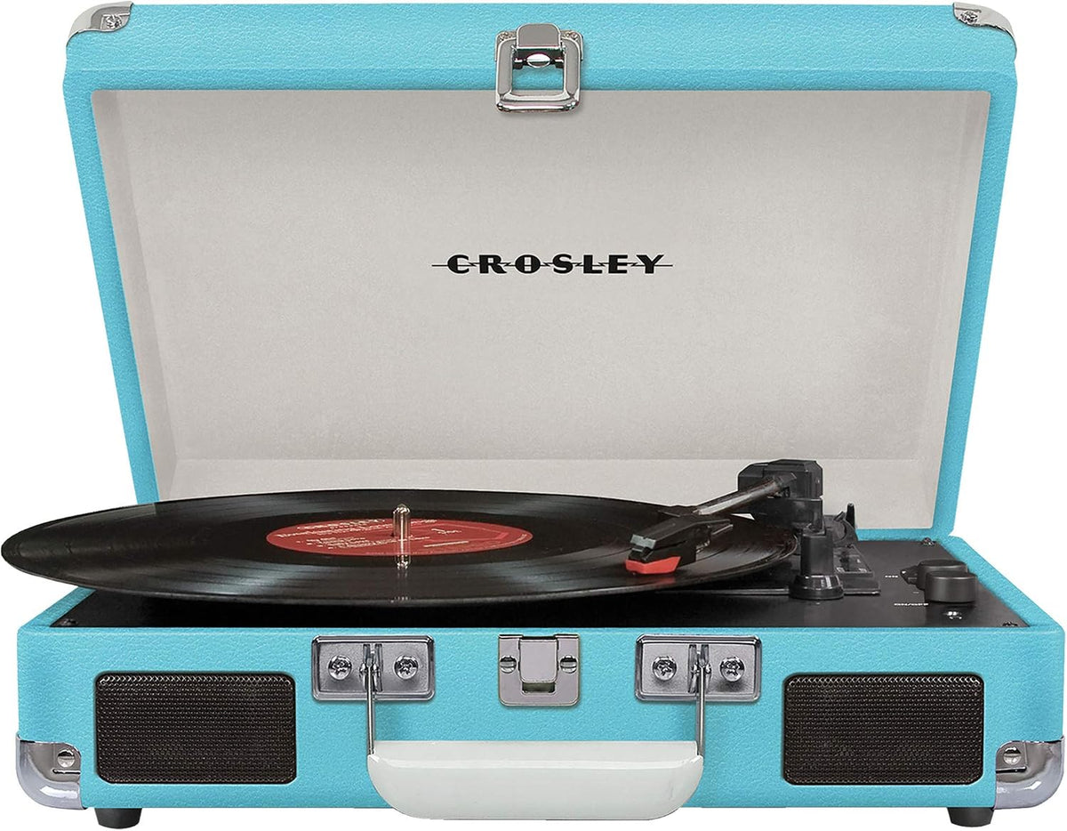 Crosley Cruiser Deluxe - Portable Vinyl Record Player - Turquoise