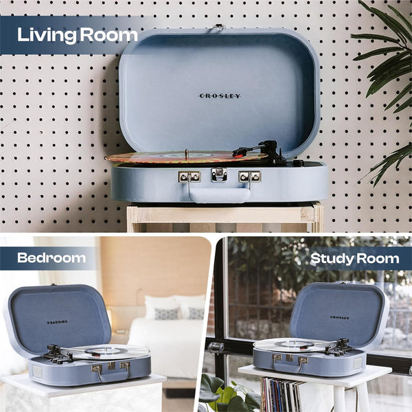 CROSLEY DISCOVERY BLUETOOTH TURNTABLE - GLACIER-CH