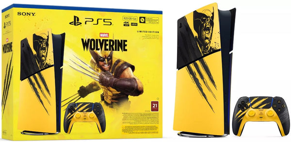 Sony - PS5 Slim 825 GB Wolverine Yellow Limited Edition Bundle