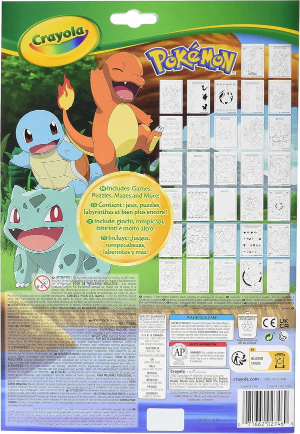 Crayola Pokemon Color and Activity Set - Coloring Kit for Kids