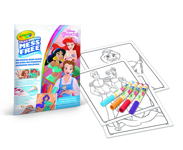 Crayola Color Wonder Disney Princess - Foldalope Set With 4 Markers