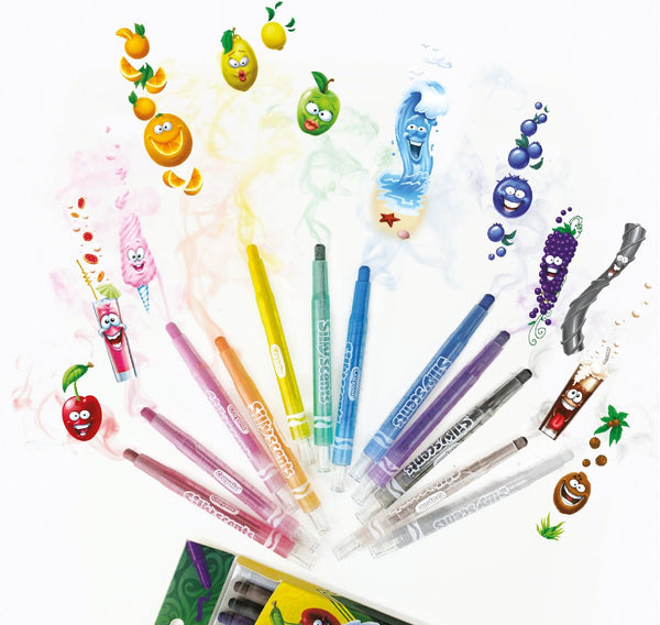Crayola Silly Scents Erasable Twistables Pack of 12 - Scented Set