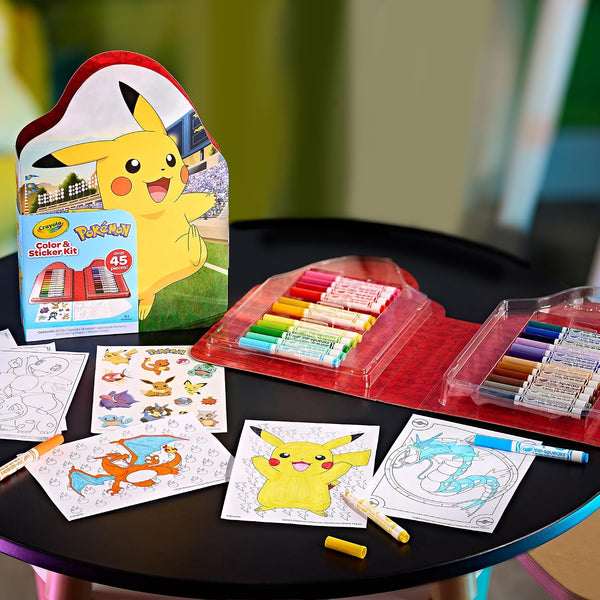 Crayola Pokemon Art Kit - Licensed Coloring Set for Kids