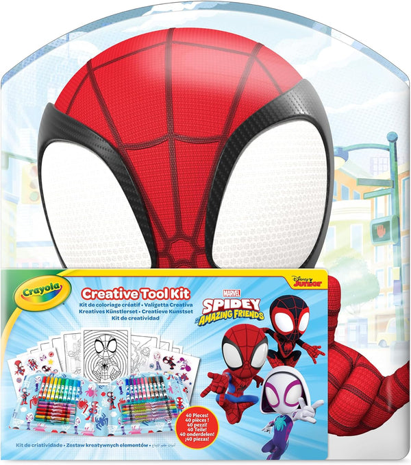 Crayola Spidey Coloring Case 40 Pieces - Marvel Kids Art Set