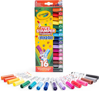 Crayola 16 Mini Washable Stamper Markers - Kids Coloring Set