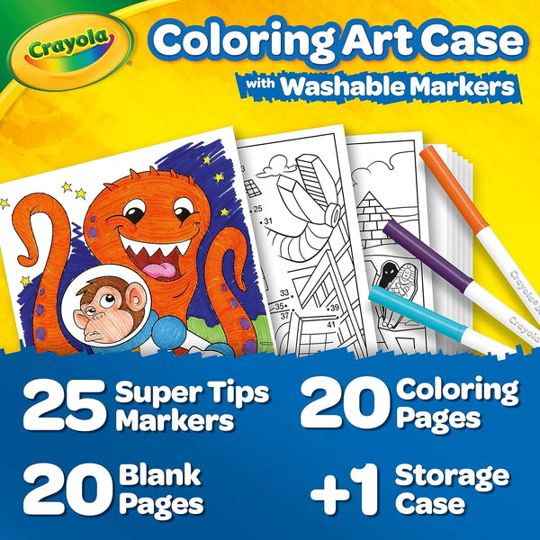 Crayola Create and Color Mini Washable Markers and Paper - Art Set