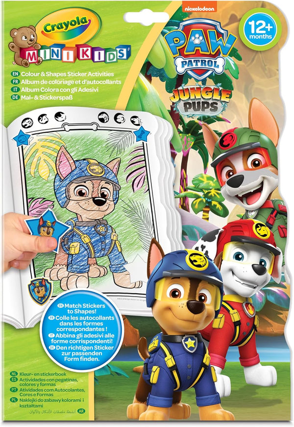 Crayola PAW Patrol Color and Shapes Activity Book - Kids Workbook