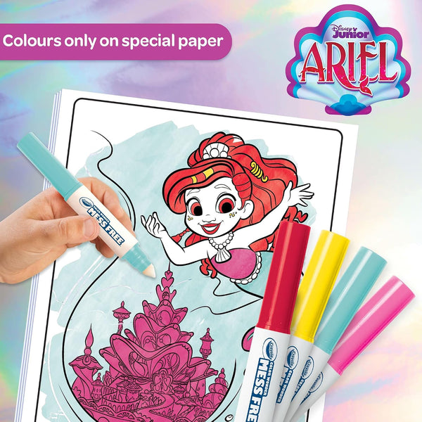 Crayola Color Wonder Ariel Jr - Disney Foldalope Set With 4 Markers
