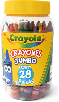 Crayola 28 Jumbo Crayons - Thick Coloring Set for Little Hands