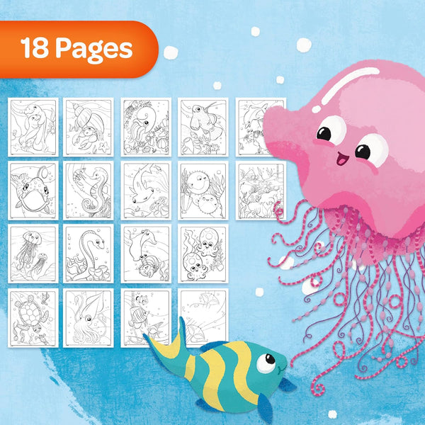 Crayola - Color Wonder Coloring Set, Sea Friends