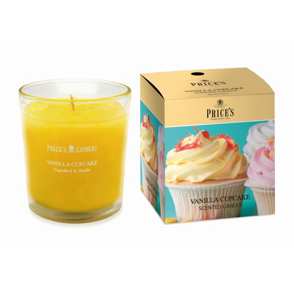 Prices Boxed Candle Jar wax 170g Burning time 45H Vanilla Cupcake