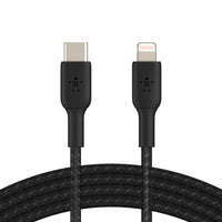 Belkin BOOST CHARGE Lightning to USB-C Cable_Braided, 2M, Black
